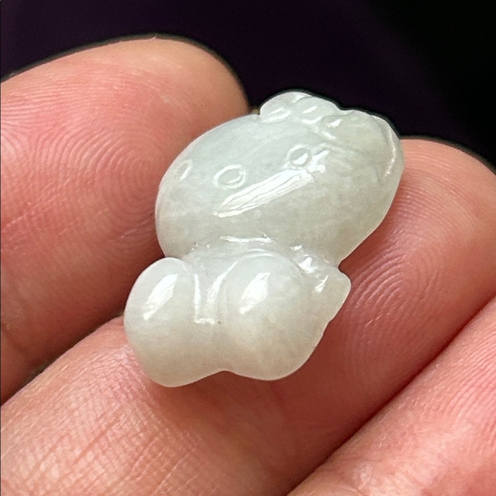 🖤Carved Jade Kitty pendant - Picture 5 of 12
